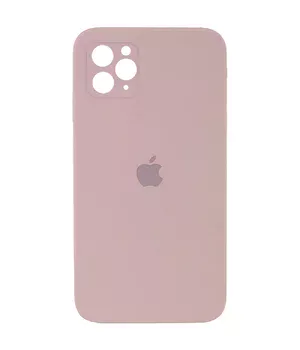 Чехол Silicone Case Square Full Camera Protective (AA) для Apple iPhone 11 Pro Max (6.5") Розовый / Pink Sand