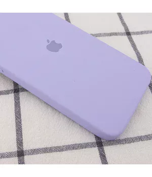 Чехол Silicone Case Square Full Camera Protective (AA) для Apple iPhone 11 Pro Max (6.5") Сиреневый / Dasheen