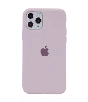 Чехол Silicone case (A) (с закрытым низом) для Apple iPhone 11 Pro Max (6.5") Серый / Lavender