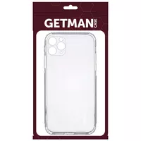 TPU чехол GETMAN Clear 1,0 mm для Apple iPhone 11 Pro Max (6.5") Прозрачный