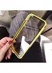 Прозорий TPU + PC чохол Epic з кольоровим бампером для Apple iPhone 11 Pro Max (6.5 ") Жовтий