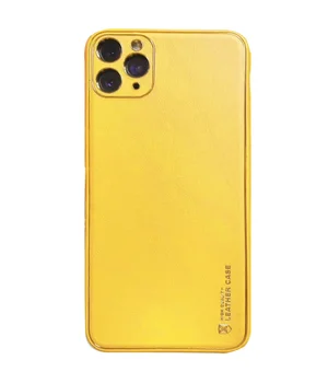 Шкіряний чохол Xshield для Apple iPhone 11 Pro Max (6.5 ") Жовтий / Yellow