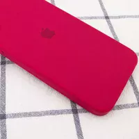 Чохол Silicone Case Square Full Camera Protective (AA) для Apple iPhone 11 Pro Max (6.5 ") Червоний / Rose Red