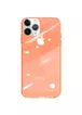 TPU+Glass чехол GLOSSY Logo series для Apple iPhone 11 Pro Max (6.5") Персиковый / Peach