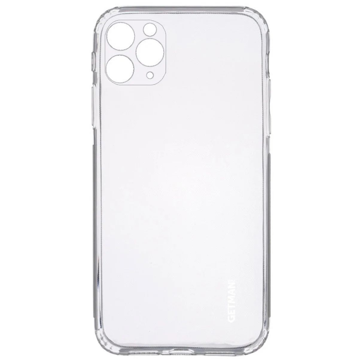TPU чехол GETMAN Clear 1,0 mm для Apple iPhone 11 Pro Max (6.5") Прозрачный