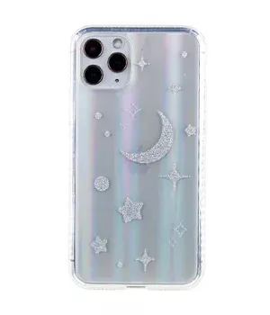 TPU + Glass чохол Aurora Space для Apple iPhone 11 Pro Max (6.5 ") Місяць