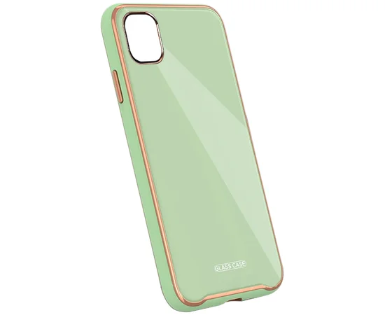 TPU + Glass чохол Venezia для Apple iPhone 11 Pro Max (6.5 ") М'ятний / Mint