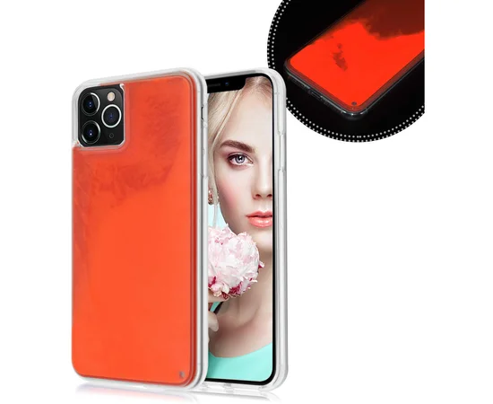Неоновый чехол Neon Sand glow in the dark для Apple iPhone 11 Pro Max (6.5") Оранжевый