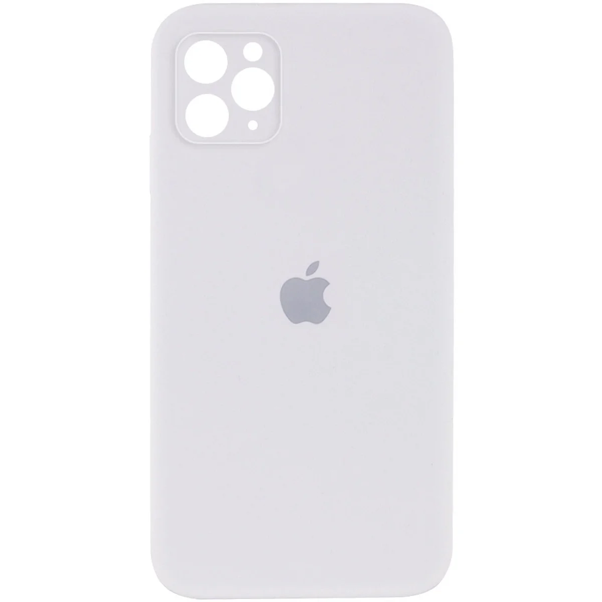 Чехол Silicone Case Square Full Camera Protective (AA) для Apple iPhone 11 Pro Max (6.5") Белый / White