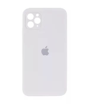 Чехол Silicone Case Square Full Camera Protective (AA) для Apple iPhone 11 Pro Max (6.5") Белый / White