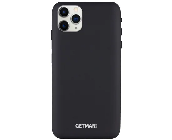 Чехол Silicone Case GETMAN for Magnet для Apple iPhone 11 Pro Max (6.5") Черный / Black