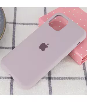 Чохол Silicone case (A) (з закритим низом) для Apple iPhone 11 Pro Max (6.5 ") Сірий / Lavender