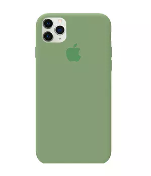 Чохол Silicone case (A) (з закритим низом) для Apple iPhone 11 Pro Max (6.5 ") Зелений / Spearmint