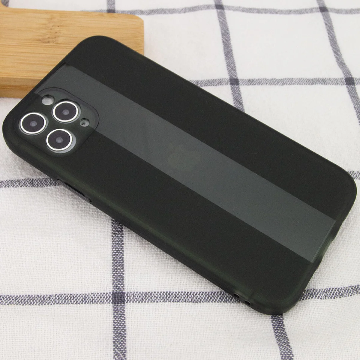 Чехол TPU Glossy Line Full Camera для Apple iPhone 11 Pro Max (6.5") Черный