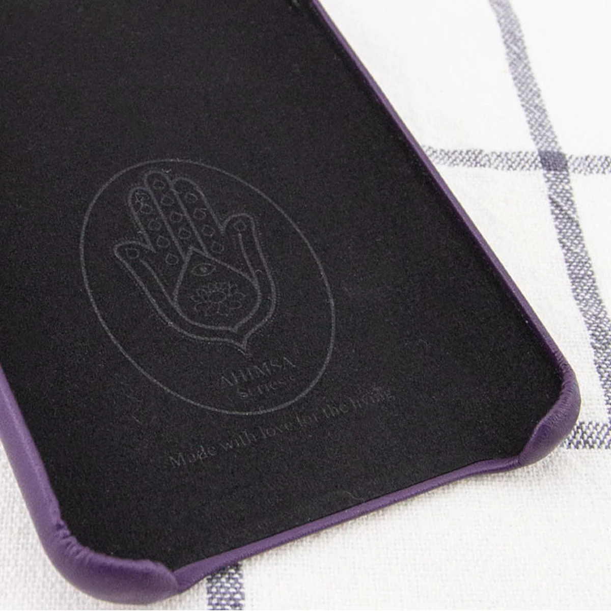 Шкіряний чохол AHIMSA PU Leather Case Logo (A) для Apple iPhone 11 Pro Max (6.5 ") Фіолетовий