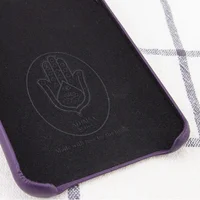 Шкіряний чохол AHIMSA PU Leather Case Logo (A) для Apple iPhone 11 Pro Max (6.5 ") Фіолетовий