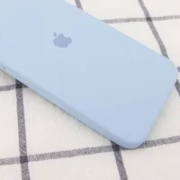 Чехол Silicone Case Square Full Camera Protective (AA) для Apple iPhone 11 Pro Max (6.5") Голубой / Mist blue