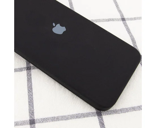 Чохол Silicone Case Square Full Camera Protective (AA) для Apple iPhone 11 Pro Max (6.5 ") Чорний / Black