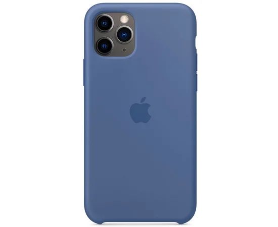 Чохол Silicone case (AAA) для Apple iPhone 11 Pro Max (6.5 ") Синій / Linen Blue