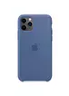 Чохол Silicone case (AAA) для Apple iPhone 11 Pro Max (6.5 ") Синій / Linen Blue