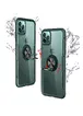 TPU + PC чохол Deen CrystalRing під магнітний тримач для Apple iPhone 11 Pro Max (6.5 ") Безбарвний / Темно-зелений