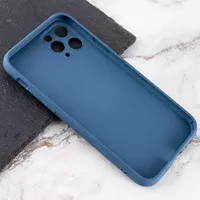 TPU+Glass чехол Matte Candy Full camera для Apple iPhone 11 Pro Max (6.5") Синий