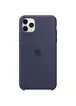 Чехол Silicone case (AAA) для Apple iPhone 11 Pro Max (6.5") Синий / Midnight Blue