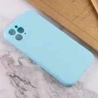 Силиконовый чехол Candy Full Camera для Apple iPhone 11 Pro Max (6.5") Бирюзовый / Turquoise