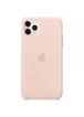 Чехол Silicone case (AAA) для Apple iPhone 11 Pro Max (6.5") Розовый / Pink Sand