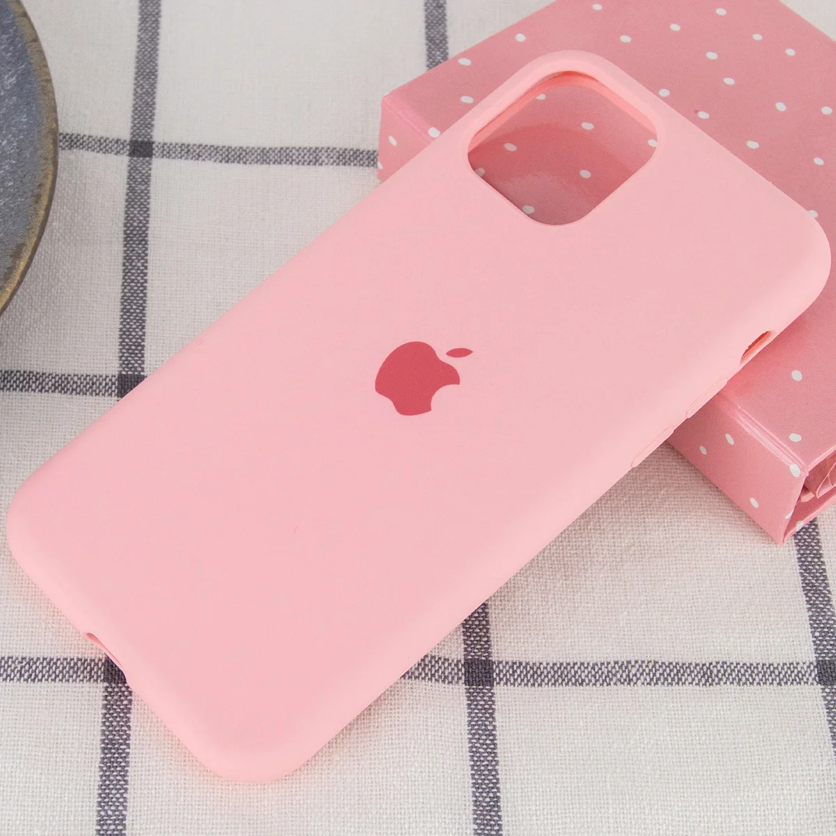 Чохол Silicone case (A) (з закритим низом) для Apple iPhone 11 Pro Max (6.5 ") Рожевий / Pink
