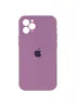 Чехол Silicone Case Square Full Camera Protective (AA) для Apple iPhone 11 Pro Max (6.5") Лиловый / Lilac Pride