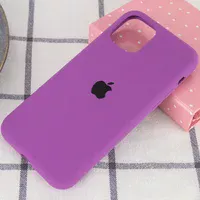 Чехол Silicone case (A) (с закрытым низом) для Apple iPhone 11 Pro Max (6.5") Фиолетовый / Grape