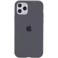 Чохол Silicone case (A) (з закритим низом) для Apple iPhone 11 Pro Max (6.5 ") Сірий / Dark Grey