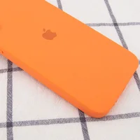 Чохол Silicone Case Square Full Camera Protective (AA) для Apple iPhone 11 Pro Max (6.5 ") Помаранчевий / Papaya