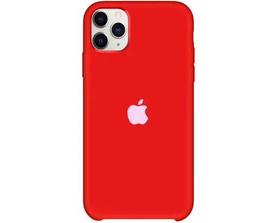 Чохол Silicone Case (AA) для Apple iPhone 11 Pro Max (6.5 ") Червоний / Dark Red