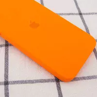 Чехол Silicone Case Square Full Camera Protective (AA) для Apple iPhone 11 Pro Max (6.5") Оранжевый / Bright Orange