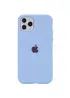 Чехол Silicone case (A) (с закрытым низом) для Apple iPhone 11 Pro Max (6.5") Голубой / Lilac Blue