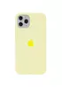 Чехол Silicone case (A) (с закрытым низом) для Apple iPhone 11 Pro Max (6.5") Желтый / Mellow Yellow