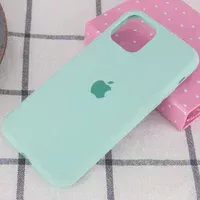 Чохол Silicone case (A) (з закритим низом) для Apple iPhone 11 Pro Max (6.5 ") Бірюзовий / Turquoise
