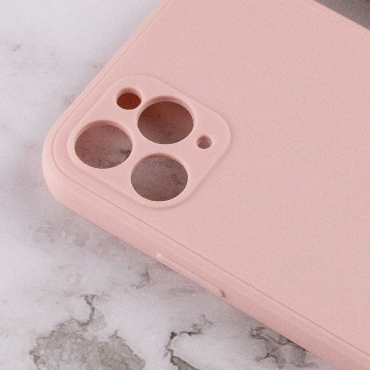 Силиконовый чехол Candy Full Camera для Apple iPhone 11 Pro Max (6.5") Розовый / Pink Sand
