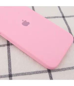 Чохол Silicone Case Square Full Camera Protective (AA) для Apple iPhone 11 Pro Max (6.5 ") Рожевий / Light pink