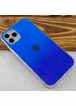 TPU+Glass чехол Gradient Rainbow с лого для Apple iPhone 11 Pro Max (6.5") Синий
