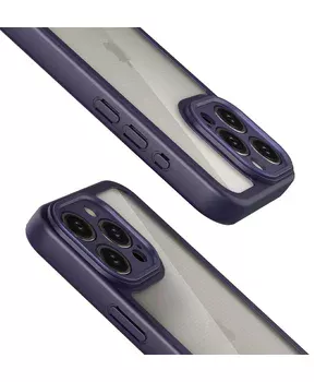 TPU чохол Transparent + Colour 1,5mm для Apple iPhone 11 Pro Max (6.5") Purple