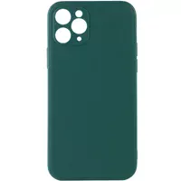 Силиконовый чехол Candy Full Camera для Apple iPhone 11 Pro Max (6.5") Зеленый / Forest green