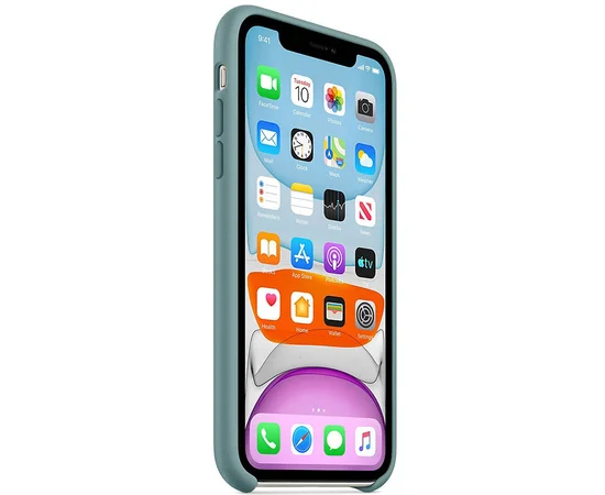 Чехол Silicone case (AAA) для Apple iPhone 11 Pro Max (6.5") Зеленый / Cactus