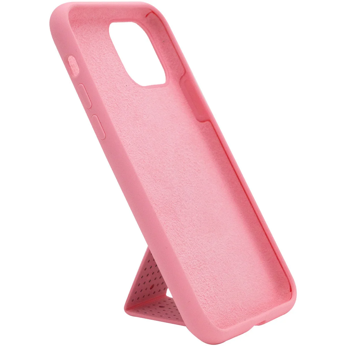 Чехол Silicone Case Hand Holder для Apple iPhone 11 Pro Max (6.5") Розовый / Pink
