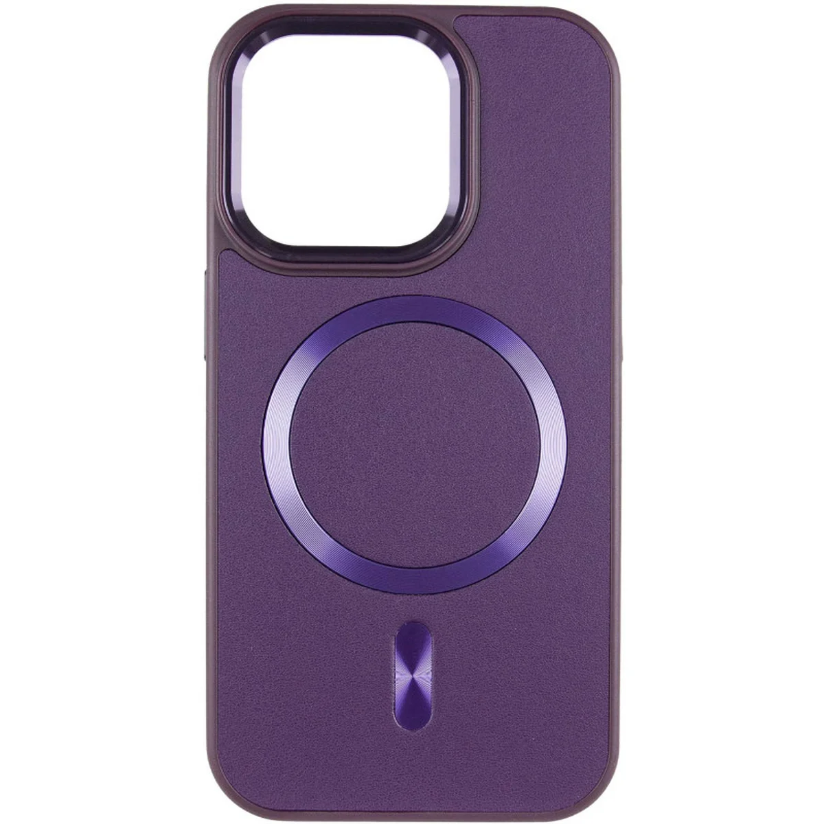 Шкіряний чохол SnapCase with MagSafe для Apple iPhone 11 Pro Max (6.5") Dark Purple