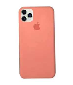 Чехол Silicone case (A) (с закрытым низом) для Apple iPhone 11 Pro Max (6.5") Розовый / Flamingo