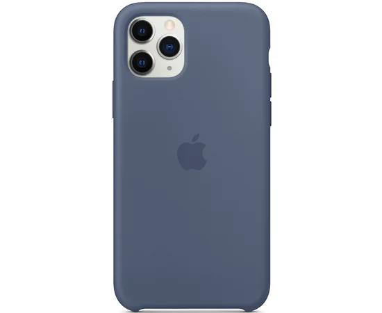 Чехол Silicone case (A) для Apple iPhone 11 Pro Max (6.5") Синий / Navy Blue