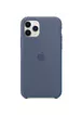Чехол Silicone case (A) для Apple iPhone 11 Pro Max (6.5") Синий / Navy Blue